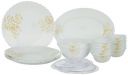 Larah by Borosil Ingot Fluted Series Opalware Dinner Set | 23 Pieces for Family of 6 | Microwave & Dishwasher Safe | Bone-Ash Free | Crockery Set for Dining & Gifting | Plates & Bowls | White...