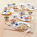 Larah by Borosil Morning Glory Silk Series Opalware Dinner Set |27 Pieces for Family of 6...