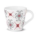 Larah by Borosil Novelty Series Anya Opalware Mug, Set of 6 Tea/Coffee Mugs, 110 ml Each, Microwave & Dishwasher Safe, Bone-Ash Free, Crockery Set Ideal for Daily Use & Gifting, White...