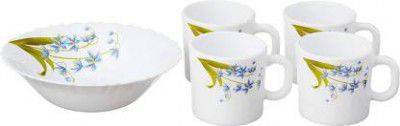 Larah by Borosil Pack of 5 Opalware Lavender Dinner Set