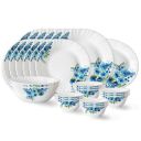 Larah by Borosil Pansy Fluted Series Opalware Dinner Set ...