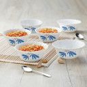 Larah By Borosil Sage 6 Pcs Opalware Soup Bowl Set (170 ml Each), White...