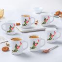 Larah by Borosil Stargazer Opalware Mug, Set of 6 Tea/Coffee Mugs...