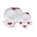 Larah by Borosil - Tiara Series, Paradise, 19 Pcs, Opalware Dinner Set...