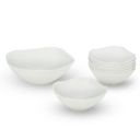 Larah by Borosil White Square Series Opalware 7 Pcs Pudding Set ...