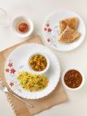 Larah by BOROSILRosalie White 13 Pieces Floral Printed Opalware Rosalie Dinner Set...