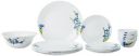Larah by Borosil Nina Fluted Series Opalware Dinner Set | 19 Pieces for Family of 6 | Microwave & Dishwasher Safe | Bone-Ash Free | Crockery Set for Dining & Gifting | Plates & Bowls | White...
