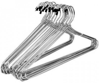 Lashkara Chrome Steel Shirt Pack of 12 Hangers For Shirt  (Steel)