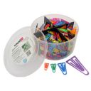 Laurel Assorted Paper Clips Page Markers Tabs Fasteners Colour Flag & Plant Identifiers 21-25-35-60mm Pack of 650 Clips...
