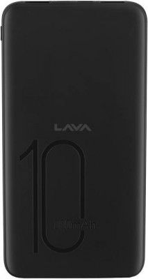 LAVA 10000 mAh Power Bank (Fast Charging)  (Black, Lithium Polymer)
