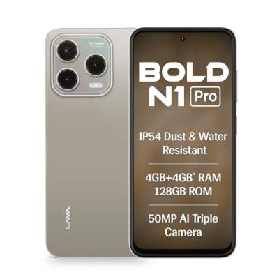Lava Bold N1 Pro (Titanium Gold, 4 GB RAM, 128 GB Storage)