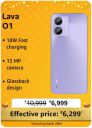 Lava O1 @ ₹6,299/- During Big Billion Days Sale...