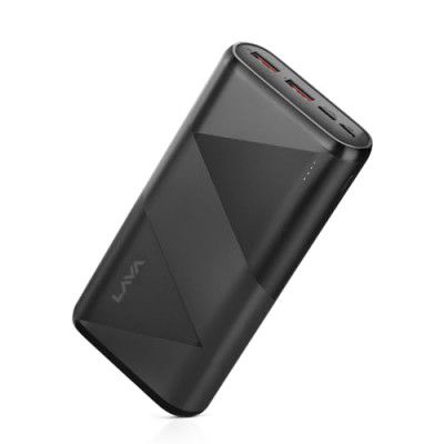 Lava POWERMAX [10000mAh] 22.5W Premium Fast Charging Power Bank with Triple Charging Ports (Black)