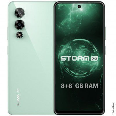 Lava Storm 5G (Thunder Black, 8GB RAM, 128GB ROM)