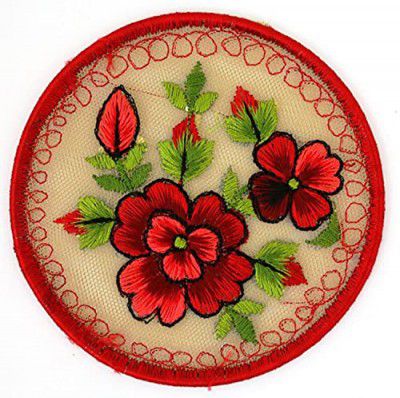 Lavanya Fashions Raw Silk Fabric Embroidered Designer Coaster