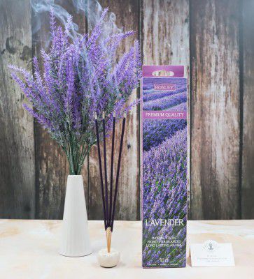 Lavender Fields Natural Purple Bamboo 120 Incense Sticks
