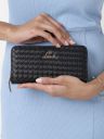 Lavie BOT PRO Women Black Large Zip Around Wallet...