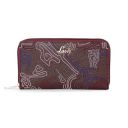 Lavie Halley Passport Holder Zip Around Womens Wallet(Wine)...