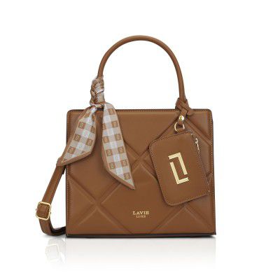 Lavie Luxe Women's Quare26 Extra Large Laptop Satchel Bag | Upto 14 Inch 