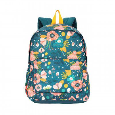 Lavie Sport 41cm Floral Printed 18 Litres School Backpack for Girls | Stylish and Trendy Casual Backpack