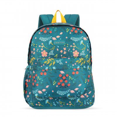 Lavie Sport 41cm Floral Printed 18 Litres School Backpack for Girls | Stylish and Trendy Casual Backpack
