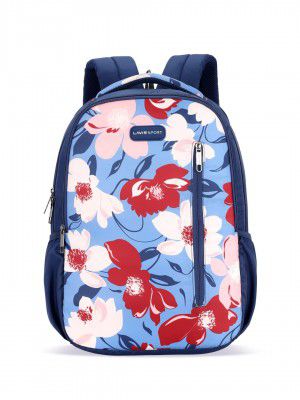 Lavie Sport 45cm Floral Printed 26 Litres School Backpack for Girls | Stylish and Trendy Casual Backpack