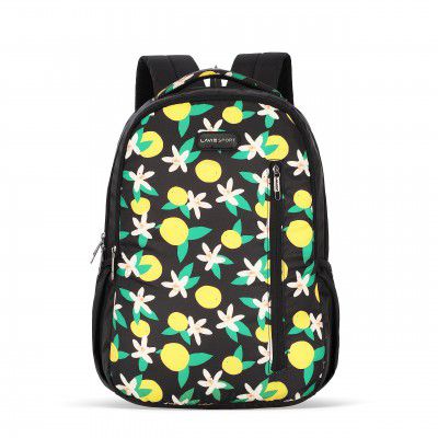 Lavie Sport 45cm Floral Printed 26 Litres School Backpack for Girls | Stylish and Trendy Casual Backpack