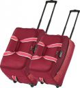 Lavie Sport  60 L Strolley Duffel Bag - Pixel wheel set of 2 duffle bag - Maroon - Large Capacity...