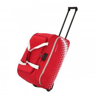 Lavie Sport 62L Anti-Theft Axle Wheel Duffle Bag | Polyester Bag | Combi Lock with Attached Shoulder Strap| Duffle Bag for Men & Women