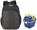 Lavie Sport ATLANTIS HEXA LAPTOP BPK-SCHOOL BAG with Tosaa Lunch Box...