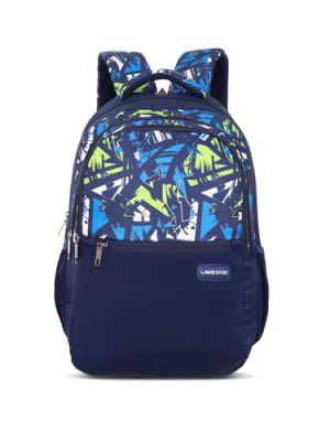 Lavie Sport Fusion 35L Navy Backpack | Fits Upto 15 Inch Laptop | Organizer & Bottle Holder 