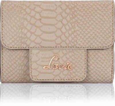 LAVIE Women Casual Beige Artificial Leather Wallet - Mini  (2 Card Slots)