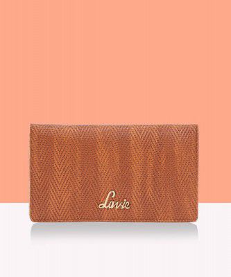 LAVIE Women Casual Tan Artificial Leather Wallet (12 Card Slots)