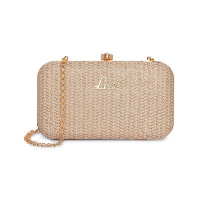 Lavie Women's Oval Frame Clutch | Detachable Chain Sling Strap | Ladies Purse Wallet