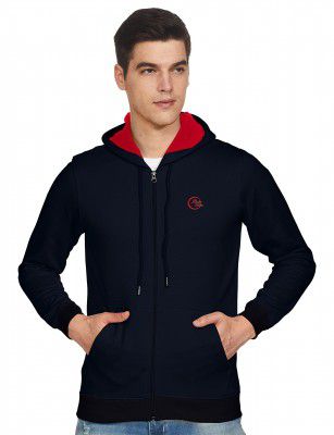 LAWMAN PG3 Men's Cotton Hooded Neck Sweatshirts (LW-SWT-CT-SPT-1 FSHDY NV_NAVY_L)