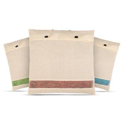 Laxis Cotton Button Saree Bags, Saree Covers, Size-36x42x2 CM (Pack of 3 Piece)