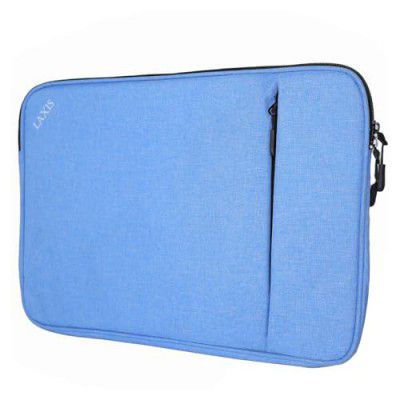 LAXIS Laptop Sleeve Case Cover Pouch, Nylon Laptop Sleeve Without Handle Fit Upto 15.6" Laptops, Padded, Waterproof & Dust-Proof (Size 38x27x4 cm), Laptop Cover for Men & Women