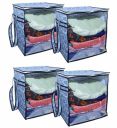 Laxis Non-Woven Jumbo Saree Bags, Transparent Saree Covers With Zip, Saree Covers For Storage With Moisture & Dust Proof, Wardrobe Organiser, Size-38L x 30W x 38HCM (Pack of 2)...
