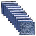 LAXIS Non-Woven Printed Single Saree Cover, Saree Bag Pack of 10Pcs, Transparent Saree Covers With Zip, Saree Covers For Storage, Wardrobe Organiser, Size-36x42x2cm (Blue)...