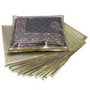 Laxis Non-Woven Single Saree Bags Golden Colour, Transparent Saree Covers With Zip, Wardrobe Organiser, Size-36x42x2 CM (Pack of 10)...