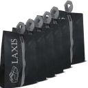 LAXIS Shoe Bag for Shoe with Zipper, Shoe Bag for Travel & Storage Organizer (Black- Pack of 6)...