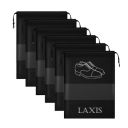 LAXIS - Shoe Bag for Travel & Storage Organizer for Women & Men | Travel Accessories Shoe Bags Pouches | Travel Shoe Cover for Travelling Travel Essentials (Black, Pack of 6)...