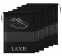 LAXIS - Shoe Bag for Travel & Storage Organizer for Women & Men | Travel Accessories Shoe Bags Pouches | Travel Shoe Cover (Black, Pack of 6)...