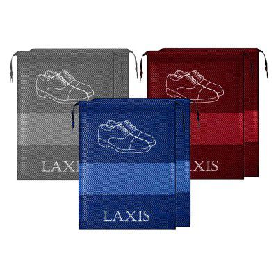 LAXIS Shoe Bags for Travel & Storage, Shoe (Multicolor- 6 Piece Set)