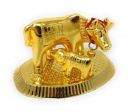 Laxmi Ganesha Engraved Small Kamdhenu Cow and Calf Showpiece | Home Decor | Design-002...