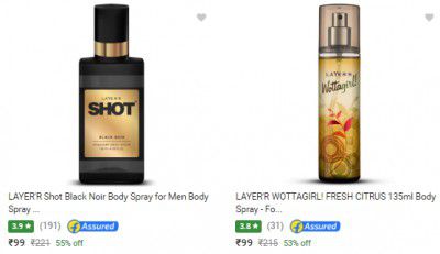 LAYERR Body Spray Starts ₹99 | Upto 55% Off