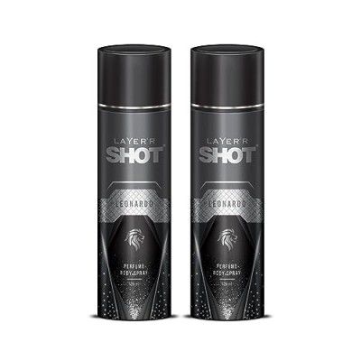 Layer'r Shot Leonardo Men’s Body Spray – 2 x 120ml Each