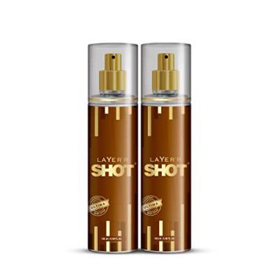 Layer'r Shot Ultima Fragrant Body Spray for Men | Long Lasting Fragrance (135ml) (Pack of 2)