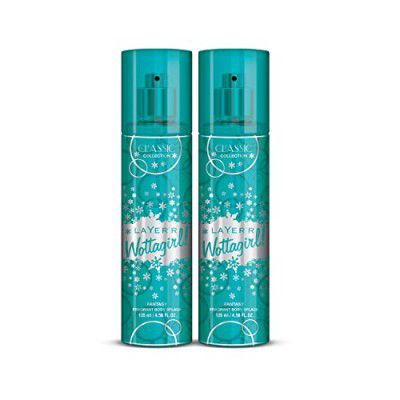 Layer'r Wottagirl Fantasy Classic Collection Fragrant Body Splash for Women (135ml) (Pack of 2)