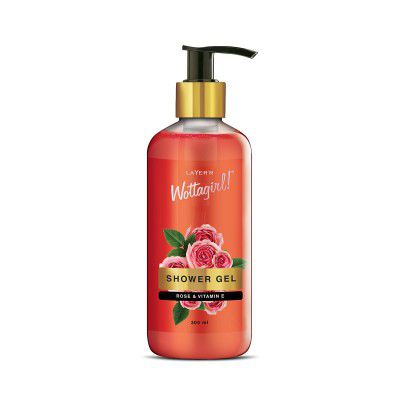 Layer'r Wottagirl Shower Gel Rose & Vitamin E | 300ML